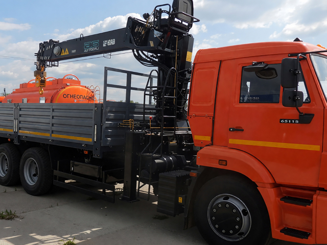 Фото №2: Бортовой КАМАЗ 65115 с КМУ HIAB-160T
