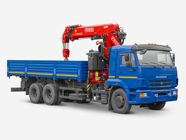 Фото №1: Бортовой КАМАЗ-65117 с КМУ Fassi F 215A.0.22