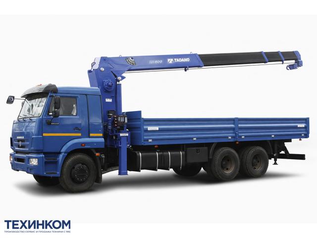 Фото №1: Бортовой КАМАЗ-65117 с КМУ Tadano ZR824