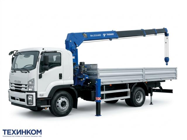 Фото №1: Бортовой ISUZU FORWARD 12.0 (FSR34) с КМУ Tadano TM-ZE554HS