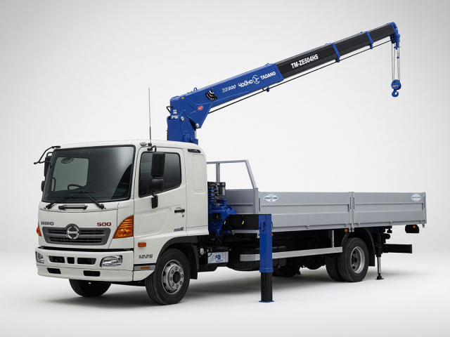 Фото №1: Бортовой HINO-500 M2 с КМУ Tadano TM-ZE504HS
