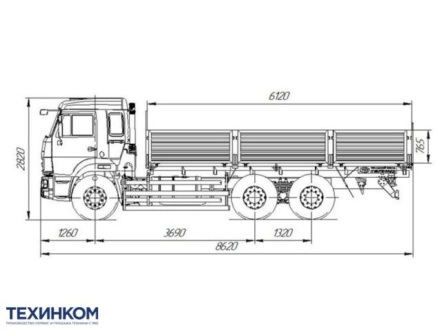 Фото №1: Бортовой КАМАЗ 65115-3094-50 с КМУ Fassi F195A 0.23