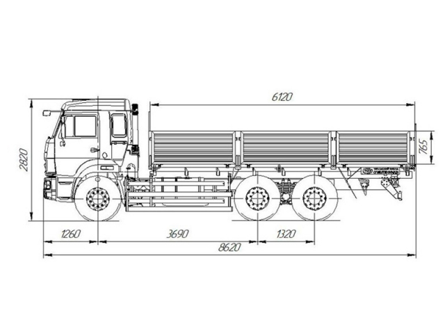 Фото №1: Бортовой КАМАЗ 65115-773962-50 с КМУ Fassi F245A.0.22