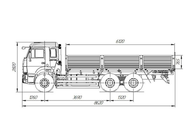 Фото №1: Бортовой КАМАЗ 65115-3094-50 с КМУ HIAB X-CL 16 B-2
