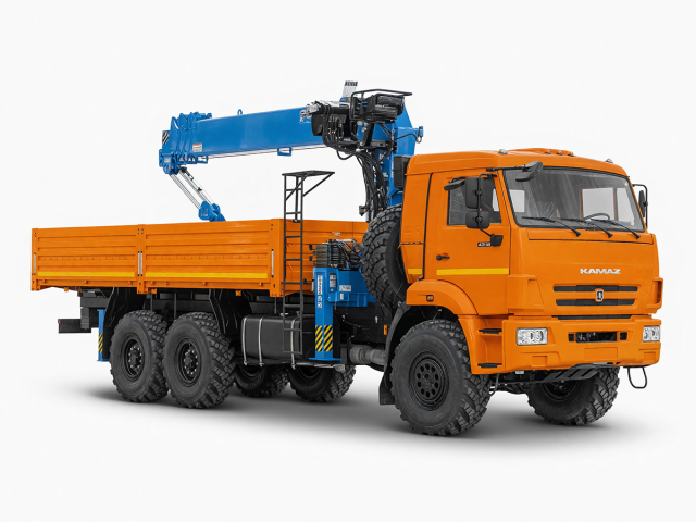 Фото №1: Бортовой КАМАЗ 43118 с КМУ DongYang SS1506A