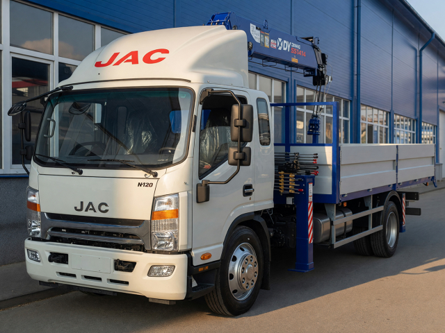 Фото №1: Бортовой JAC N-120 с КМУ DongYang SS1414