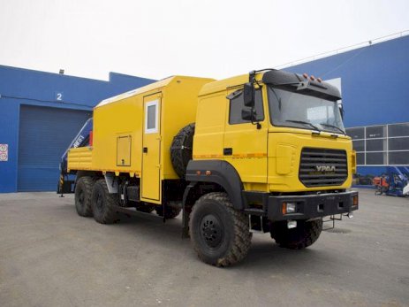Передвижная маслостанция Урал 4320-4972-80Е5 с КМУ АНТ 12-2