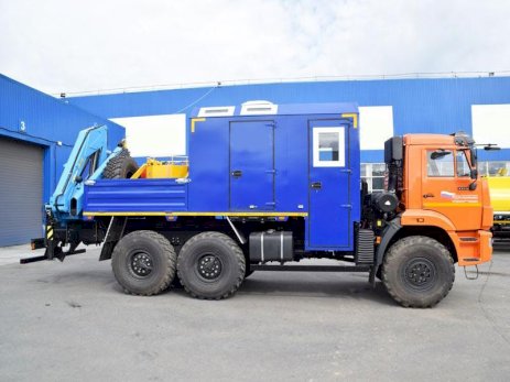 ПАРМ КАМАЗ 43118-3027-50 с КМУ ИМ-150 (019, г-р EG-202)