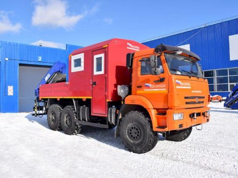 ПАРМ КАМАЗ 43118-3027-50 с КМУ АНТ 8.5-2 (029, г-р EG-202)
