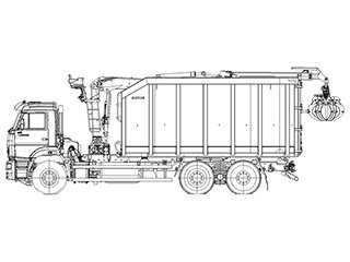 КАМАЗ 6520-3072-53 САТ (30 куб.м.) с КМУ VM10L74M