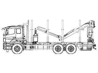 КАМАЗ 6580-3051-68 (площадка VLT-3.00.000) с КМУ ОМТЛ 97-04
