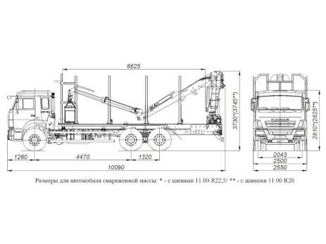 КАМАЗ 65115-3094-48 с КМУ ОМТЛ 97-04