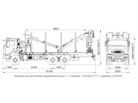 КАМАЗ 65111-3090-50 с КМУ ОМТЛ 97-04