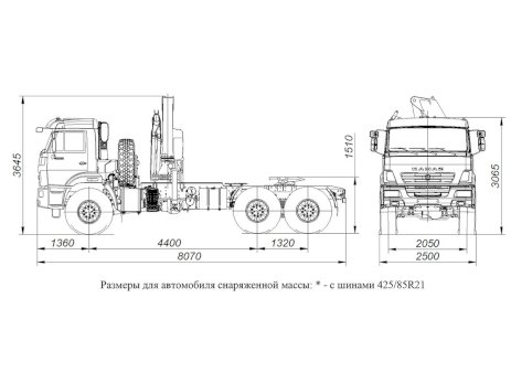 Тягач КАМАЗ 43118-3011-50 с КМУ Fassi F195A.0.23 с буром