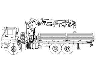 Бортовой КАМАЗ 43118-3027-50 с КМУ Inman IT 200 с буром