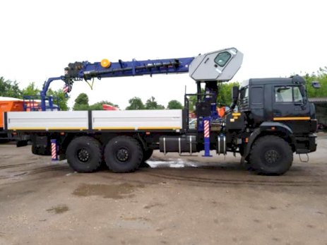 Бортовой КАМАЗ-43118 с КМУ DongYang SS1966 с буром