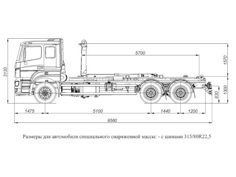КАМАЗ 65207-1002-87 с КМУ Palfinger РН Т20РI.57