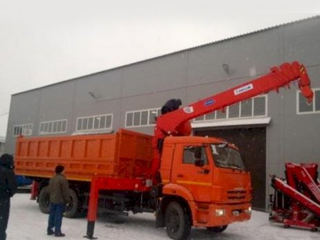 КАМАЗ 65115 с КМУ Kanglim KS1256G