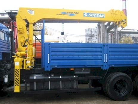 КАМАЗ-53228 с КМУ Soosan SCS 736 LII