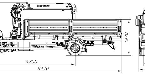 КАМАЗ 4308 с КМУ Palfinger INMAN IT 80