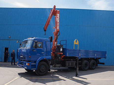 КАМАЗ 65117 с КМУ Atlas 145. DKS A2