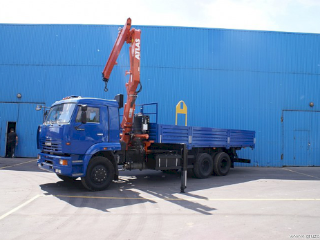 КАМАЗ 65117 с КМУ Atlas 145. DKS A2