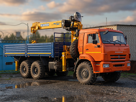 КАМАЗ 43118 с КМУ Soosan SCS 746L TOP
