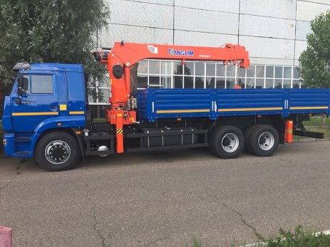 КАМАЗ 65117-3010-23 с КМУ Kanglim KS 1256 G-II