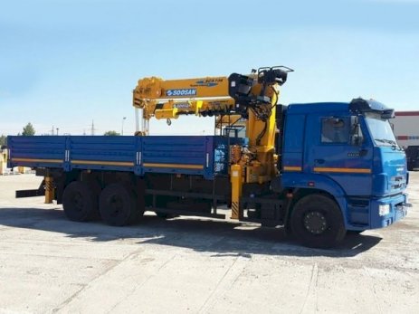 КАМАЗ 65115 с КМУ Soosan SCS 746