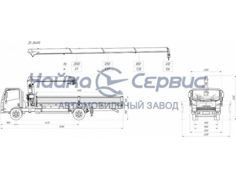ISUZU ELF 9.5 (NQR90) с КМУ Tadano TM-ZE364HS