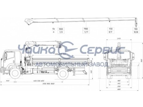 ISUZU FORWARD 18.0 (FVR34) с КМУ Tadano TM-ZE554HS