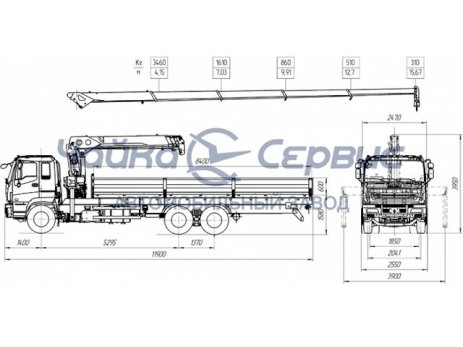 ISUZU CYZ52T с КМУ Tadano TM-ZR825S