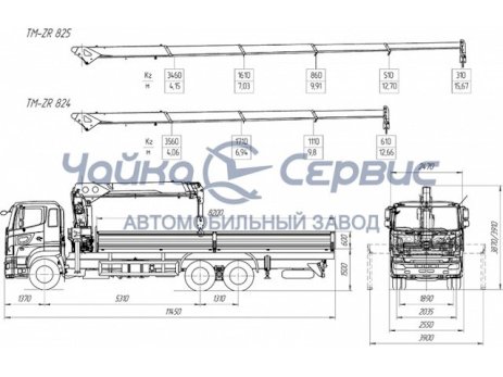 HINO-700 с КМУ Tadano TM-ZR824