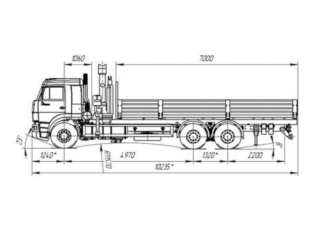 КАМАЗ 65117-3010-48 с КМУ Fassi F215A 0.22