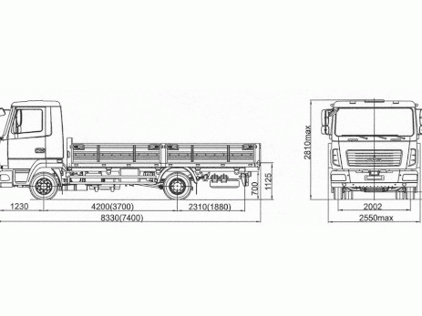 МАЗ 4371 с КМУ Soosan SCS 335