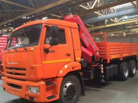 КАМАЗ 65115 с КМУ Fassi F215A 0.22