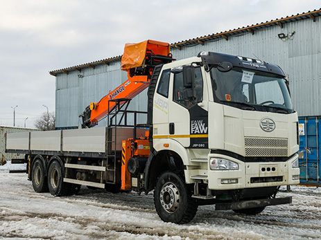 FAW CA3250 с КМУ HANGIL HGC 756