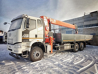 FAW CA3250 с КМУ HANGIL HGC 1235