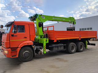 КАМАЗ 65115 с КМУ Greenlift GL-1506